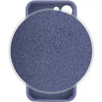 Чехол Silicone Case Full Camera Protective (AA) для Apple iPhone 14 (6.1") Серый / Lavender Gray / PVH
