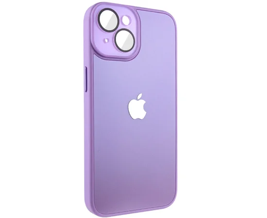 Чехол TPU+Glass Sapphire Midnight для Apple iPhone 14 (6.1") Сиреневый / Lilac