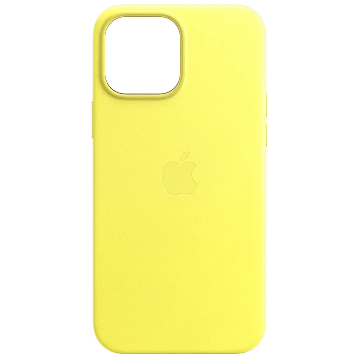 Кожаный чехол Leather Case (AA) with MagSafe для Apple iPhone 14 (6.1") Yellow