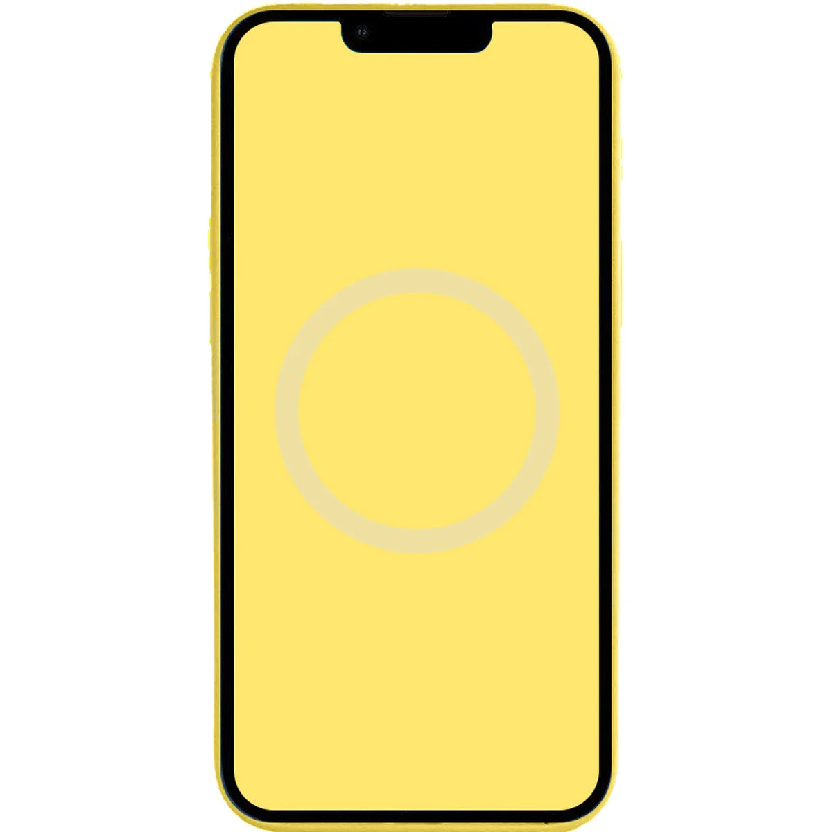 Чохол Silicone case (AAA) full with Magsafe and Animation для Apple iPhone 14 (6.1") Жовтий / Canary Yellow