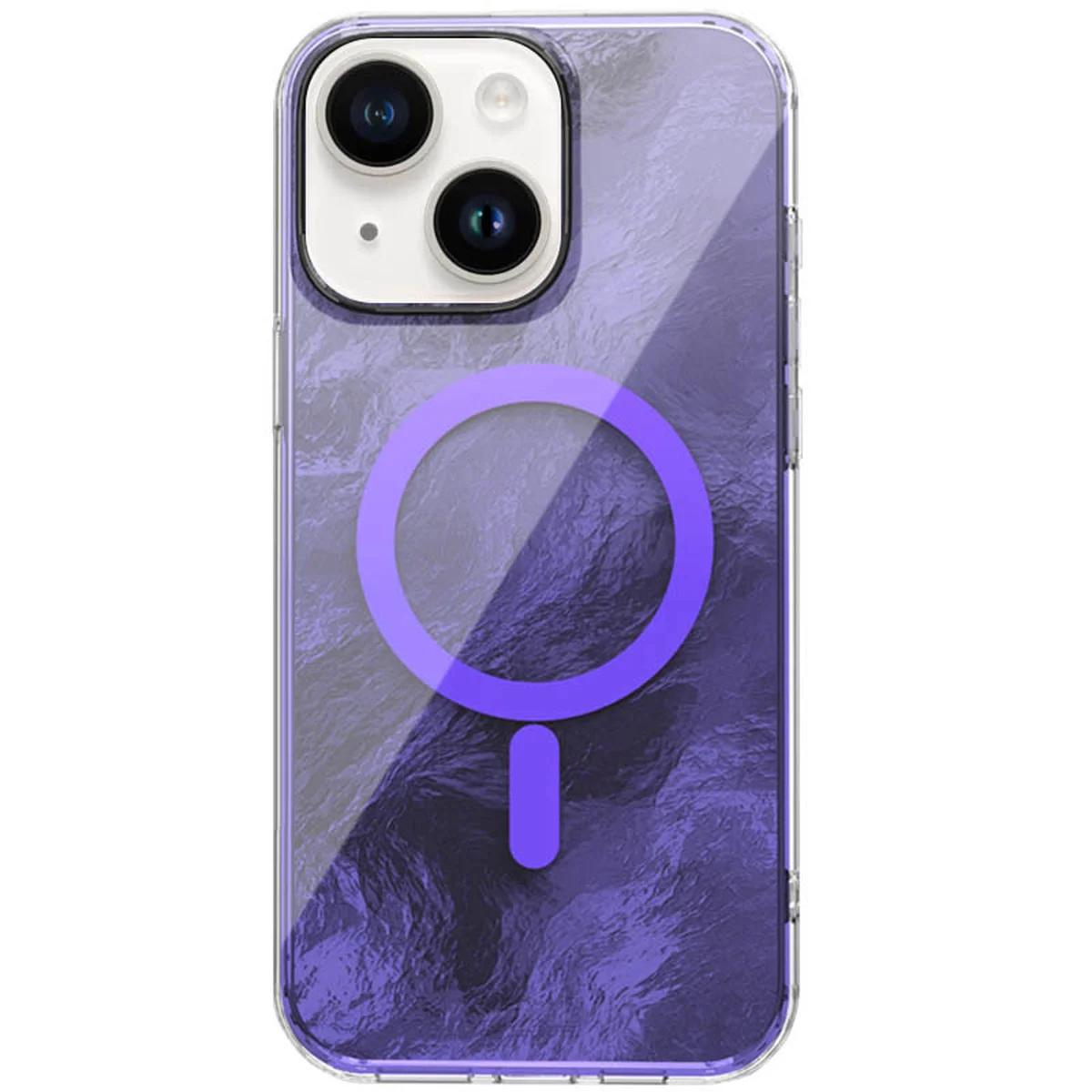 Чохол TPU Shiny Mountain (MagFit) для Apple iPhone 14/13 (6.1") Purple