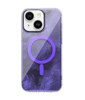 Чохол TPU Shiny Mountain (MagFit) для Apple iPhone 14/13 (6.1") Purple