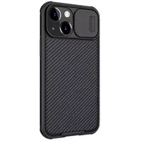 Карбоновая накладка Nillkin CamShield Pro для Apple iPhone 14/13 (6.1") Черный / Black
