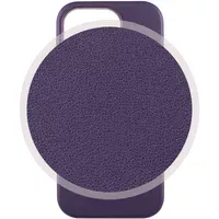 Шкіряний чохол Leather Case (AAA) з MagSafe and Animation для Apple iPhone 14 (6.1") Deep Violet