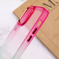 Чохол TPU+PC Fresh sip series для Apple iPhone 14 (6.1") Салатовий / Рожевий