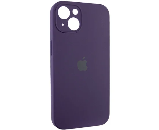 Чехол Silicone Case Full Camera Protective (AA) для Apple iPhone 14 (6.1") Фиолетовый / Elderberry