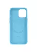 Кожаный чехол Leather Case (AA) with MagSafe для Apple iPhone 14 (6.1") Blue