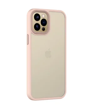 TPU+PC чохол Metal Buttons для Apple iPhone 14 (6.1") Рожевий
