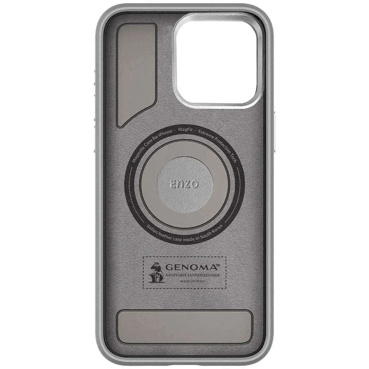 Чохол PC+Leather SGP with MagSafe для Apple iPhone 14 (6.1") Grey