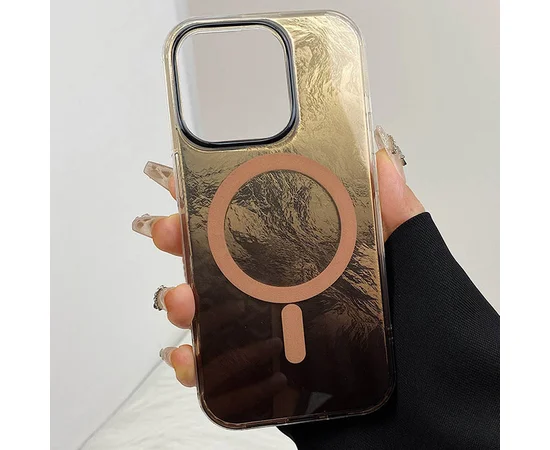 Чехол TPU Shiny Mountain (MagFit) для Apple iPhone 14 / 13 (6.1") Chocolate