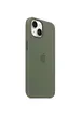 Чехол Silicone case (AAA) full with Magsafe для Apple iPhone 14 (6.1") Зеленый / Olive