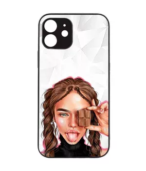 TPU+PC чохол Prisma Ladies для Apple iPhone 14 (6.1") Chocolate