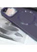 Шкіряний чохол Bonbon Leather Metal Style with MagSafe Apple iPhone 14 (6.1") Фіолетовий / Dark Purple