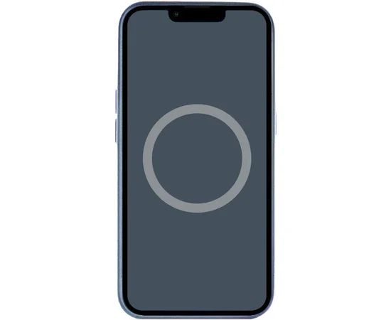 Чохол Silicone case (AAA) full with Magsafe and Animation для Apple iPhone 14 (6.1") Синій / Storm Blue