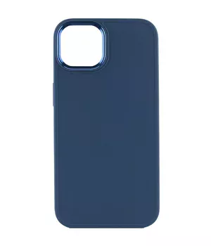 TPU чохол Bonbon Metal Style для Apple iPhone 14 (6.1") Синій / Cosmos blue