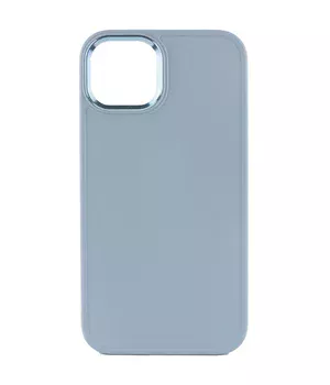 TPU чехол Bonbon Metal Style для Apple iPhone 14 (6.1") Голубой / Mist blue