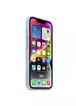 Чохол Silicone case (AAA) full with Magsafe для Apple iPhone 14 (6.1") Синій / Sky