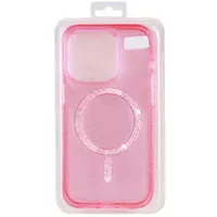 Чехол TPU Eclipse Sparkle (MagFit) для Apple iPhone 14 / 13 (6.1") Pink