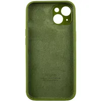 Чехол Silicone Case Full Camera Protective (AA) для Apple iPhone 14 (6.1") Зеленый / Dark Olive / PVH