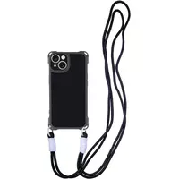 Чехол TPU CrossBody with straps для Apple iPhone 14 (6.1") Black