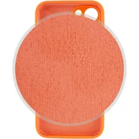 Чехол Silicone Case Full Camera Protective (AA) для Apple iPhone 14 (6.1") Оранжевый / Kumquat