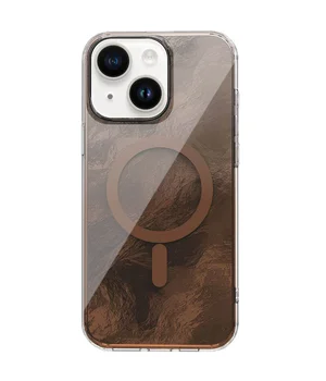 Чехол TPU Shiny Mountain (MagFit) для Apple iPhone 14 / 13 (6.1") Chocolate