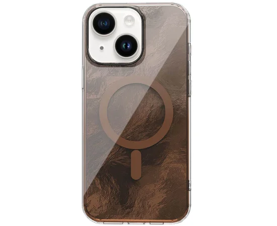 Чехол TPU Shiny Mountain (MagFit) для Apple iPhone 14 / 13 (6.1") Chocolate