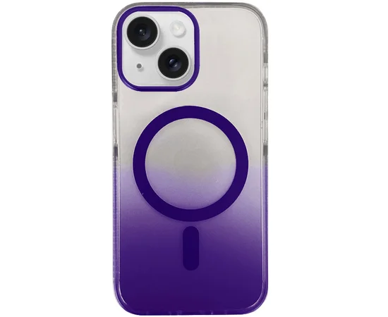 Чехол TPU+PC Shadow with MagSafe для Apple iPhone 14 (6.1") Purple