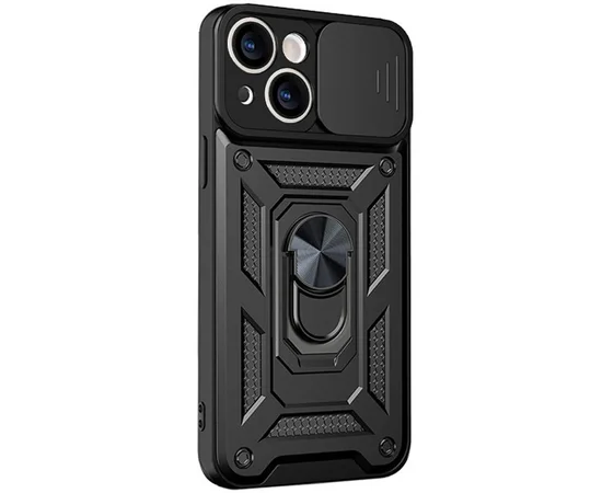 Чехол Ummi Camshield Serge Ring для Apple iPhone 14 (6.1") Черный / Black