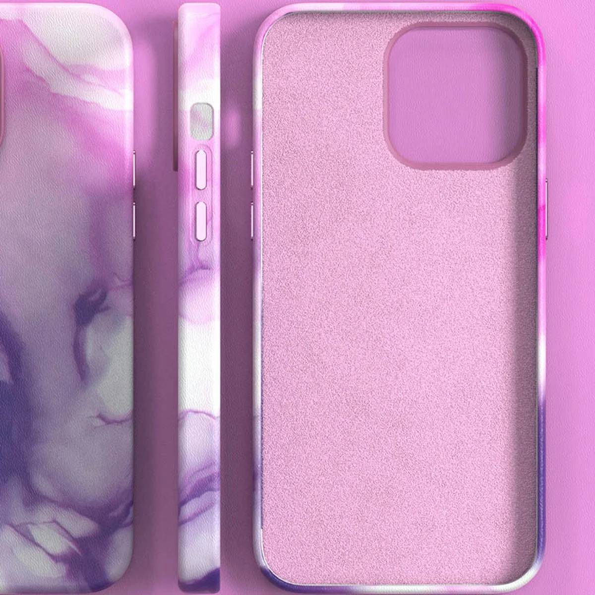 Шкіряний чохол Figura Series Case with MagSafe для Apple iPhone 14 (6.1") Purple