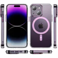 Чохол TPU+PC Colorful with MagSafe для Apple iPhone 14 (6.1") Pink
