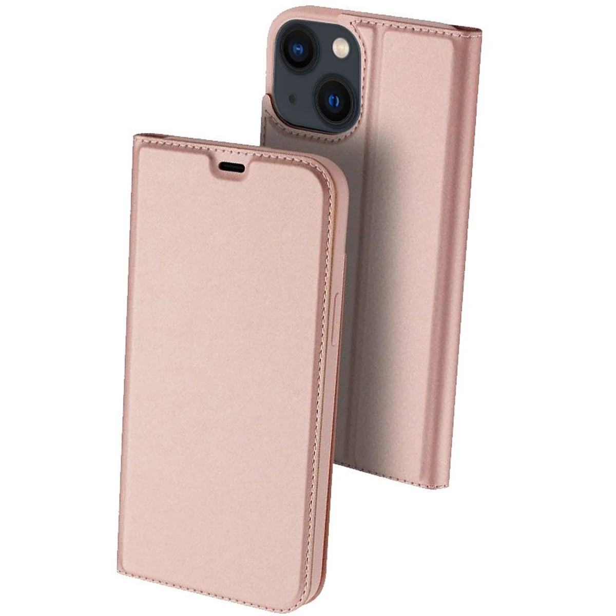Чехол-книжка Dux Ducis с карманом для визиток для Apple iPhone 14 (6.1") Rose Gold