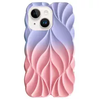 TPU чехол Leaf для Apple iPhone 14 / 13 (6.1") Lilac / Pink