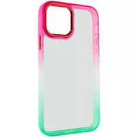 Чохол TPU+PC Fresh sip series для Apple iPhone 14 (6.1") Салатовий / Рожевий