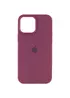 Чохол Silicone Case Full Protective (AA) для Apple iPhone 14 (6.1") Бордовий / Plum