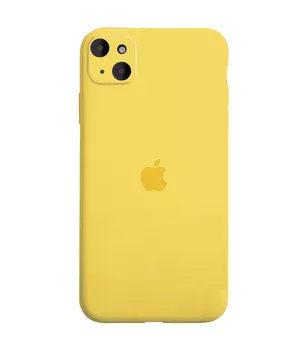 Чохол Silicone Case Full Camera Protective (AA) Apple iPhone 14 (6.1") Жовтий / Yellow
