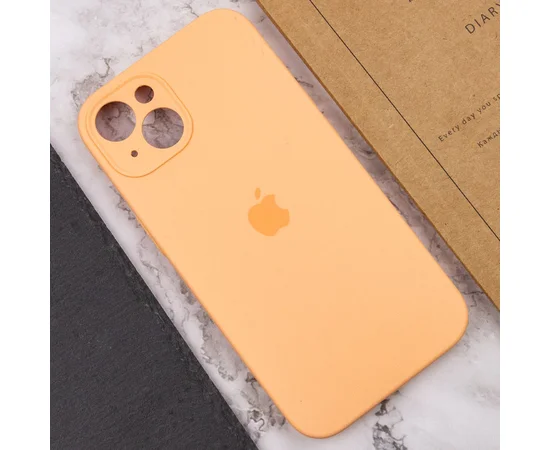 Чохол Silicone Case Full Camera Protective (AA) Apple iPhone 14 (6.1") Помаранчевий / Cantaloupe