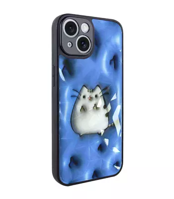 TPU+PC чехол Prisma Fluffie для Apple iPhone 14 (6.1") Pusheen