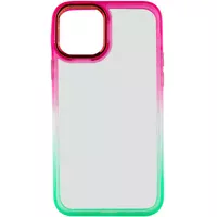 Чохол TPU+PC Fresh sip series для Apple iPhone 14 (6.1") Салатовий / Рожевий