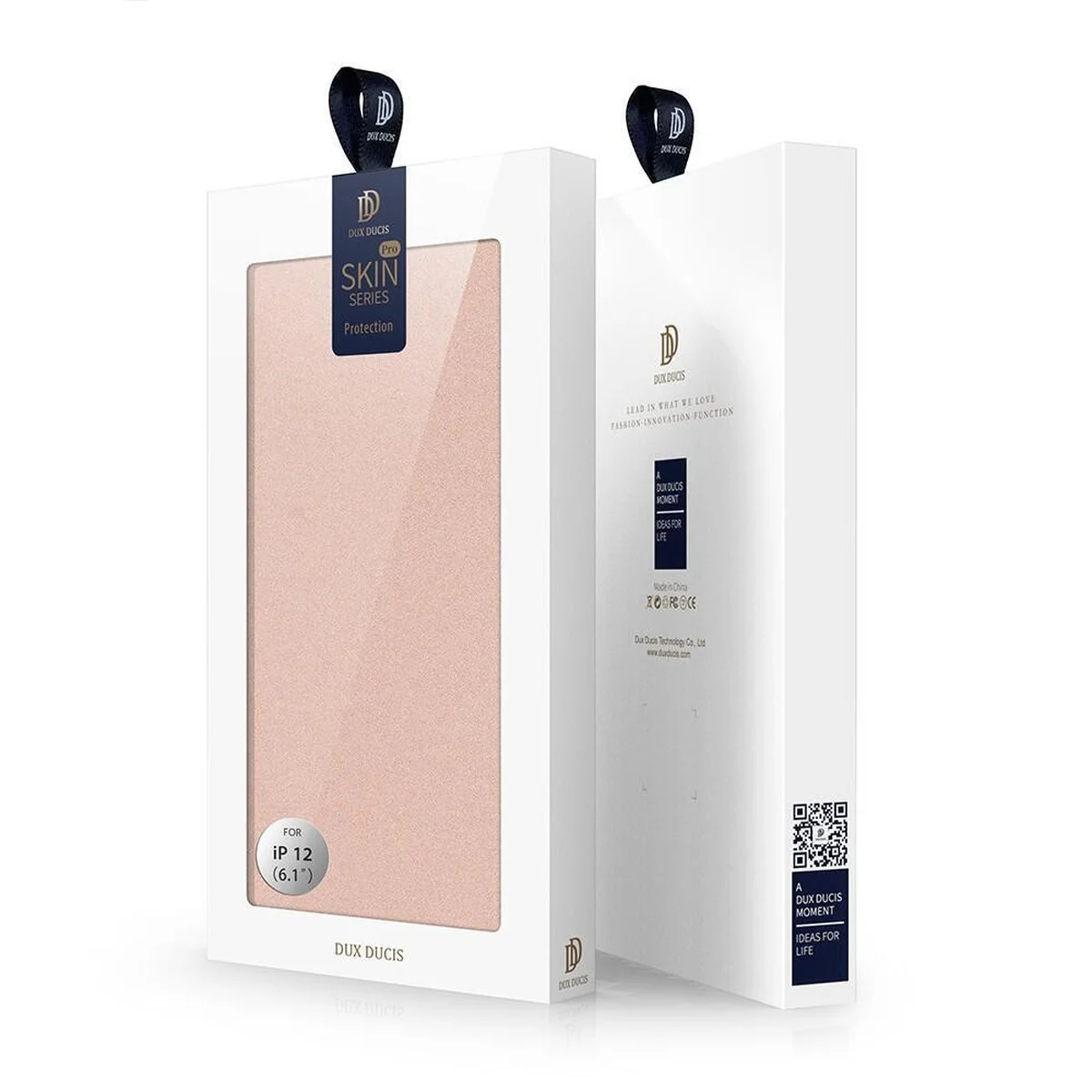 Чехол-книжка Dux Ducis с карманом для визиток для Apple iPhone 14 (6.1") Rose Gold