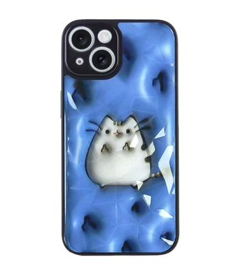 TPU+PC чехол Prisma Fluffie для Apple iPhone 14 (6.1") Pusheen