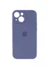 Чехол Silicone Case Full Camera Protective (AA) для Apple iPhone 14 (6.1") Серый / Lavender Gray