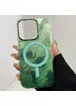 Чехол TPU Shiny Mountain (MagFit) для Apple iPhone 14 / 13 (6.1") Green