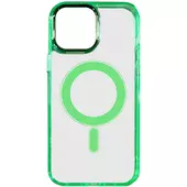 Чохол TPU Iris with MagSafe для Apple iPhone 14 (6.1") Салатовий