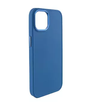 TPU чохол Bonbon Metal Style для Apple iPhone 14 (6.1") Синій / Denim Blue