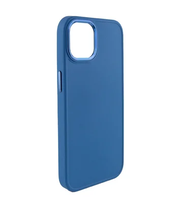 TPU чохол Bonbon Metal Style для Apple iPhone 14 (6.1") Синій / Denim Blue