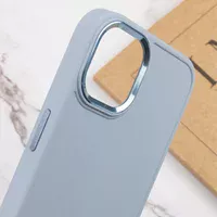 TPU чехол Bonbon Metal Style для Apple iPhone 14 (6.1") Голубой / Mist blue