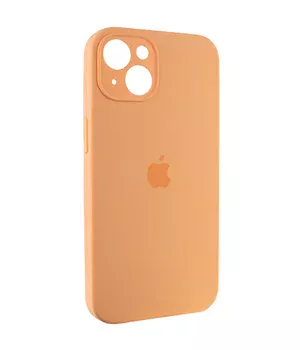 Чехол Silicone Case Full Camera Protective (AA) для Apple iPhone 14 (6.1") Оранжевый / Cantaloupe