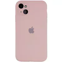 Чехол Silicone Case Full Camera Protective (AA) для Apple iPhone 14 (6.1") Розовый / Pink Sand