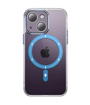 Чехол TPU+PC Colorful with MagSafe для Apple iPhone 14 (6.1") Blue